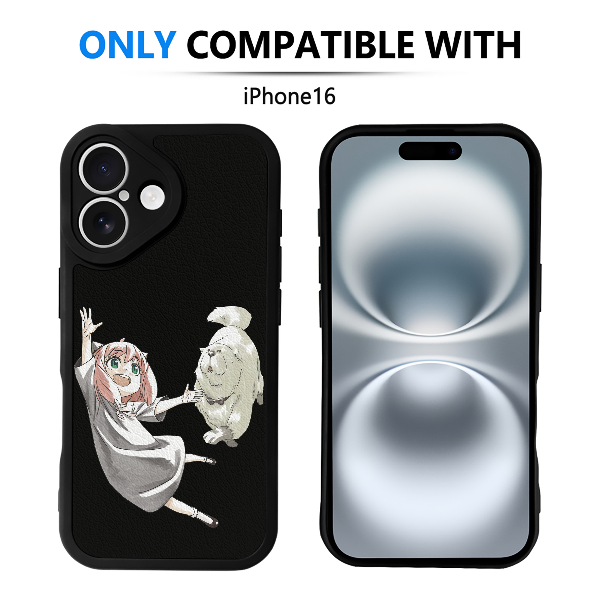 （画像用） SPY×FAMILY间谍家家酒 【iPhone 16シリーズ対応】シリコンスマホケース（レザー調） 材質：シリコン